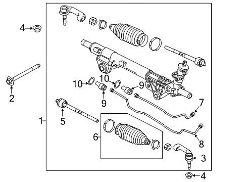 2013 Ford F-150 REMAN GEAR ASY - STEERING Diagram for EU2Z-3V504-CRM