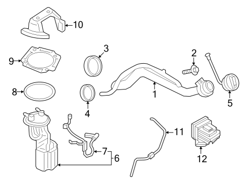 2023 Ford F-250 Super Duty Senders Diagram 4 - Thumbnail