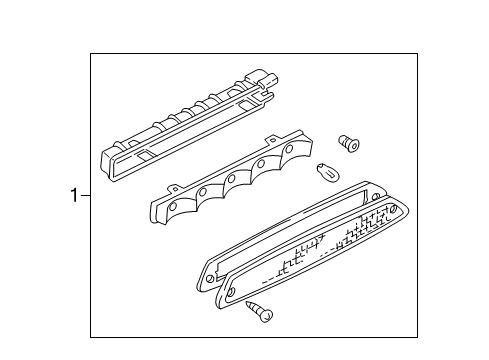 2007 Mercury Mariner High Mount Lamps Diagram 1 - Thumbnail