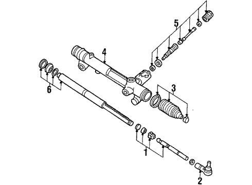 1984 Mercury Cougar Steering Gear & Linkage Diagram 1 - Thumbnail