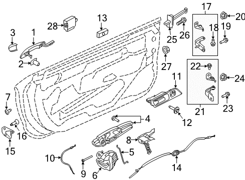 2022 Ford Mustang REGULATOR ASY Diagram for MR3Z-7623208-B