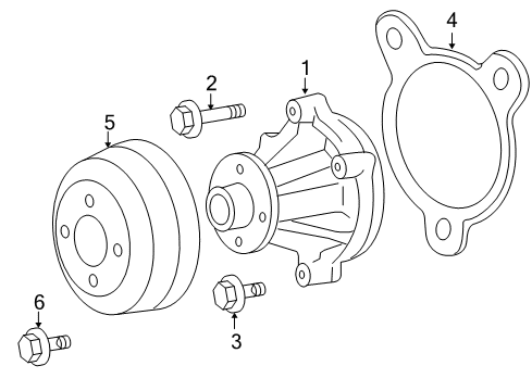 2007 Lincoln Mark LT Water Pump Diagram