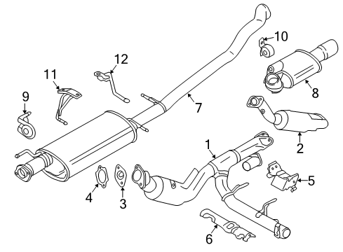 2017 Ford Expedition Exhaust Components Diagram