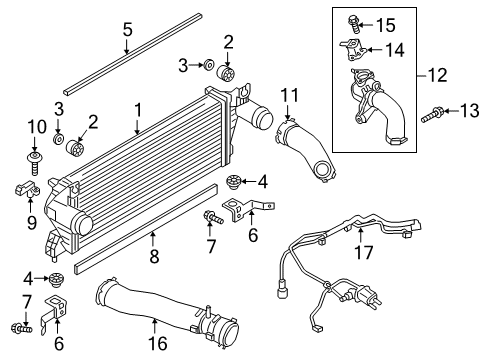 2023 Ford Ranger Hex. Nut And Washer Assembly Diagram for -W715812-S439