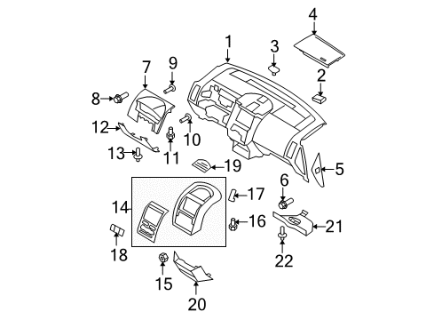 2007 Ford Edge Instrument Panel Diagram