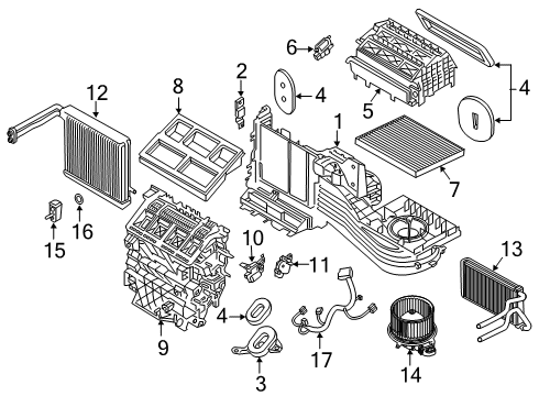 2020 Ford Explorer WIRE ASY - AIR CONDITIONER Diagram for L1MZ-19949-BAC