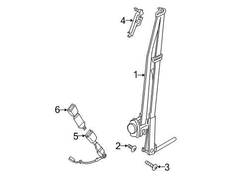 2015 Ford Escape Seat Belt Diagram 1 - Thumbnail