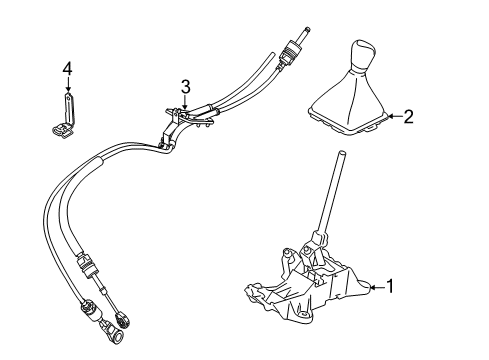 2013 Ford Fiesta Gear Shift Control - MT Diagram