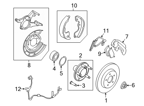 2012 Ford Escape Rear Brakes Diagram 3 - Thumbnail