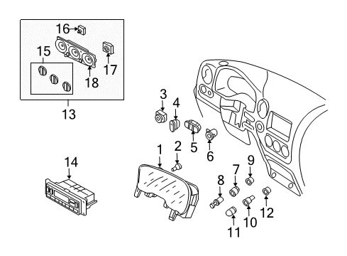 2004 Ford Expedition Bulb Diagram for F7LZ-13B765-BA