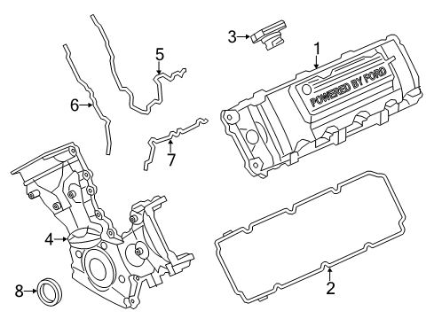 2014 Ford F-150 Valve & Timing Covers Diagram 4 - Thumbnail