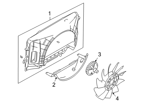 2007 Lincoln Navigator Cooling System, Radiator, Water Pump, Cooling Fan Diagram 1 - Thumbnail