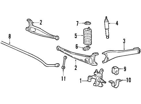 2008 Ford F-250 Super Duty Front Suspension, Stabilizer Bar Diagram 4 - Thumbnail