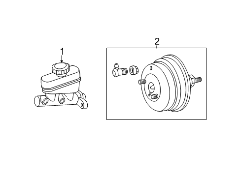 2011 Ford Ranger Hydraulic System, Brakes Diagram 1 - Thumbnail