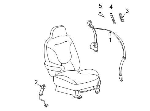 2006 Ford Freestar Seat Belt Diagram 1 - Thumbnail