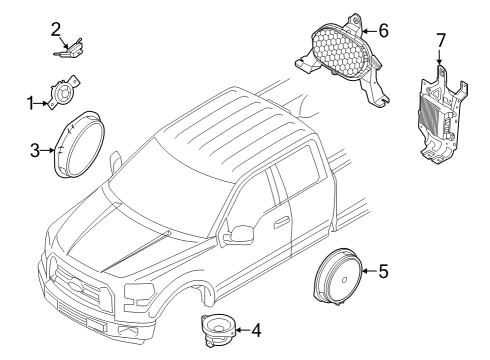 2023 Ford F-150 Lightning Sound System Diagram 2 - Thumbnail