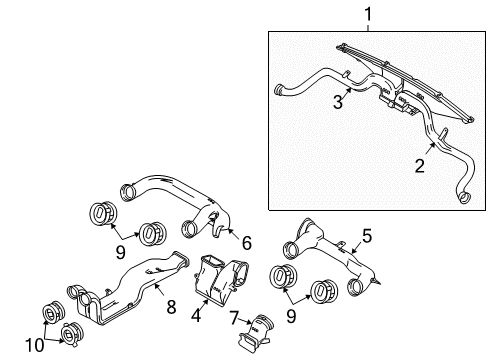 2014 Ford F-150 Ducts Diagram 1 - Thumbnail