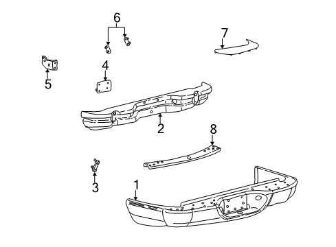 2004 Ford Explorer Sport Trac Rear Bumper Diagram