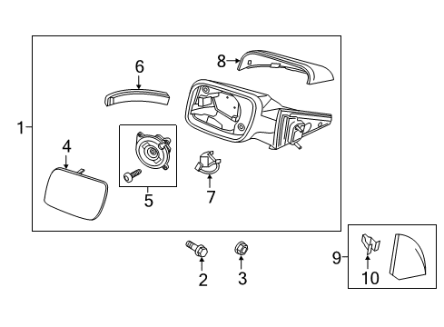 2019 Ford Explorer Outside Mirrors Diagram