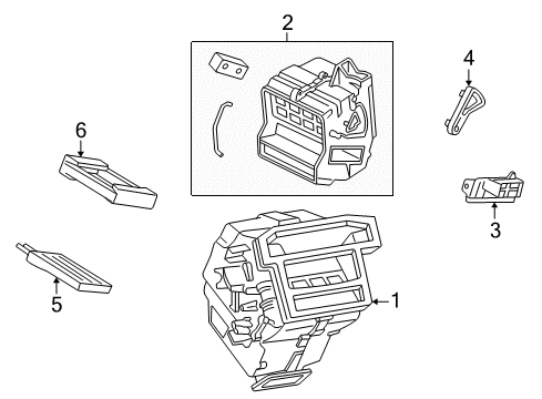 2007 Mercury Mariner Heater Core & Control Valve Diagram 2 - Thumbnail