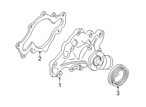 2000 Ford Expedition Water Pump Diagram 2 - Thumbnail