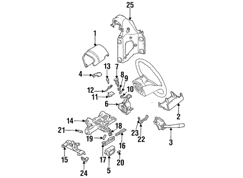 1995 Ford F-150 Switches Diagram