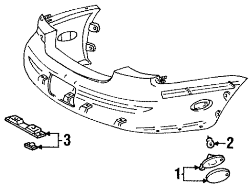 1996 Ford Taurus Socket & Wire Assembly La Diagram for F6DZ13412A