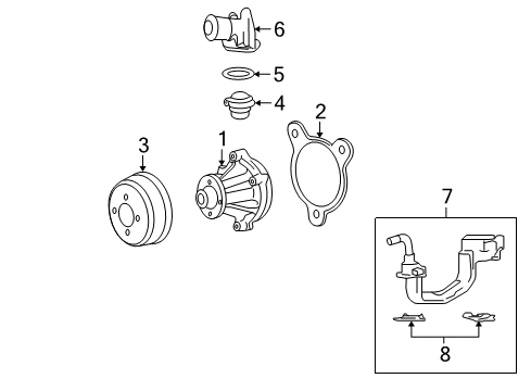 2008 Ford F-150 Water Pump Diagram 3 - Thumbnail