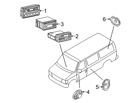 2009 Ford E-250 Sound System Diagram