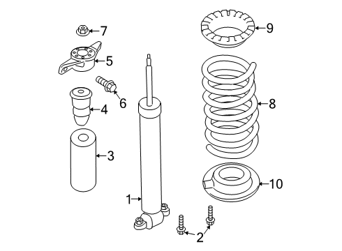 2014 Lincoln MKZ Shocks & Components - Rear Diagram 2 - Thumbnail