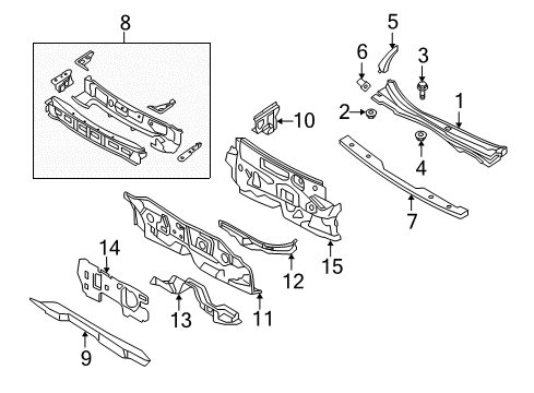 2006 Mercury Milan Cowl Diagram