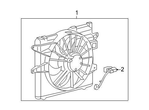 2012 Ford Mustang Cooling System, Radiator, Water Pump, Cooling Fan Diagram 2 - Thumbnail