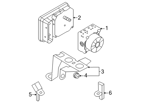 2023 Ford Escape ABS Components Diagram