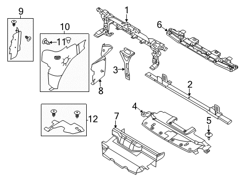 2007 Ford Expedition Radiator Support Diagram