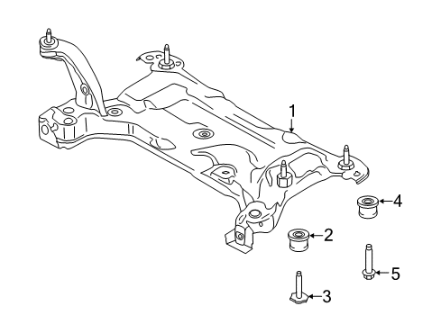 2016 Ford Transit Connect Insulator Assembly Diagram for AV6Z-9900155-A