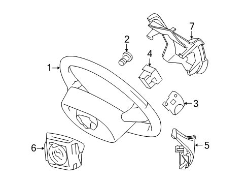 2010 Lincoln MKS Switch - Gearshift Selector Diagram for AA5Z-3F885-AA