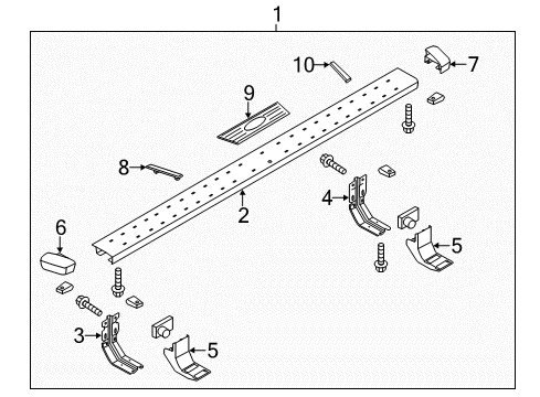 2015 Ford F-250 Super Duty Step Assembly Diagram for CC3Z-16450-AA