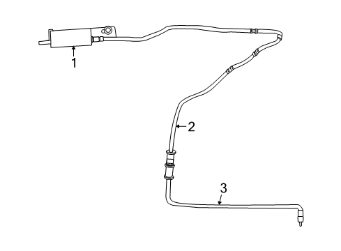 2011 Lincoln Town Car Cable Assembly - Extension Diagram for 8W1Z-18812-C