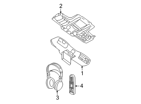 2008 Ford Explorer Overhead Console Diagram 1 - Thumbnail