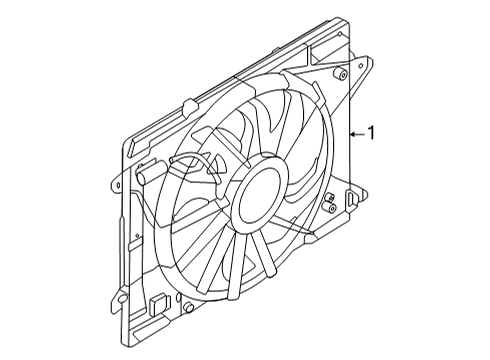 2023 Ford Maverick Cooling System, Radiator, Water Pump, Cooling Fan Diagram 2 - Thumbnail