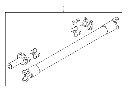 2016 Ford F-150 Drive Shaft - Rear Diagram