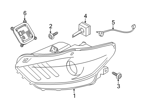 2016 Ford Mustang Wire Assembly Diagram for FR3Z-13A006-A