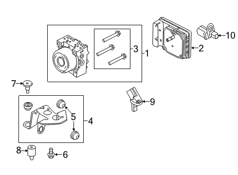 2014 Ford C-Max Spacer Diagram for -W303933