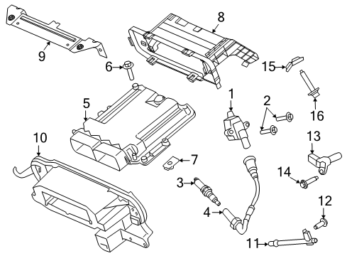 2020 Ford F-250 Super Duty COIL ASY - IGNITION Diagram for LC3Z-12029-B