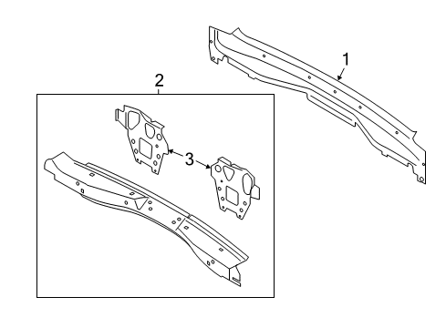 2013 Ford C-Max Rear Body Diagram