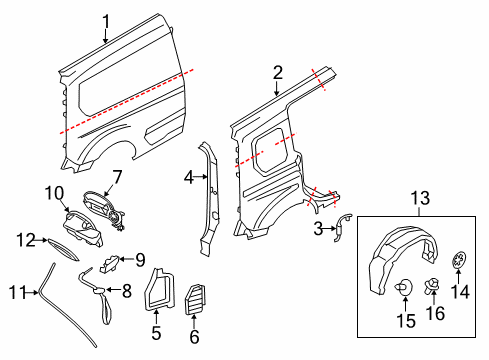 2016 Ford Transit Connect Fuel Door Diagram 2 - Thumbnail