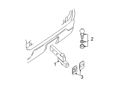 2003 Ford Expedition Trailer Hitch Components Diagram