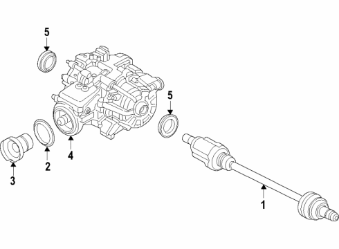 2017 Ford Focus Rear Axle, Axle Shafts & Joints, Differential, Drive Axles, Propeller Shaft Diagram