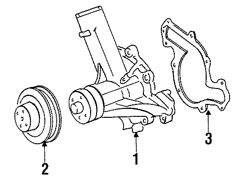 1997 Mercury Cougar Water Pump Diagram 1 - Thumbnail