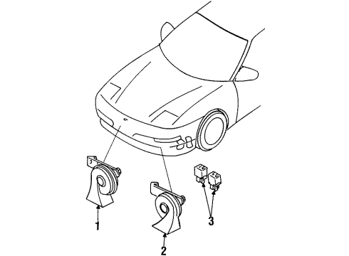 1997 Ford Probe RELAY Diagram for FO2Z14N089B